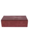 Stingray Persian Red Nubuck Leather Box
