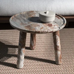 Stone Round Coffee Table 50 by Ludovica and Roberto Palomba
