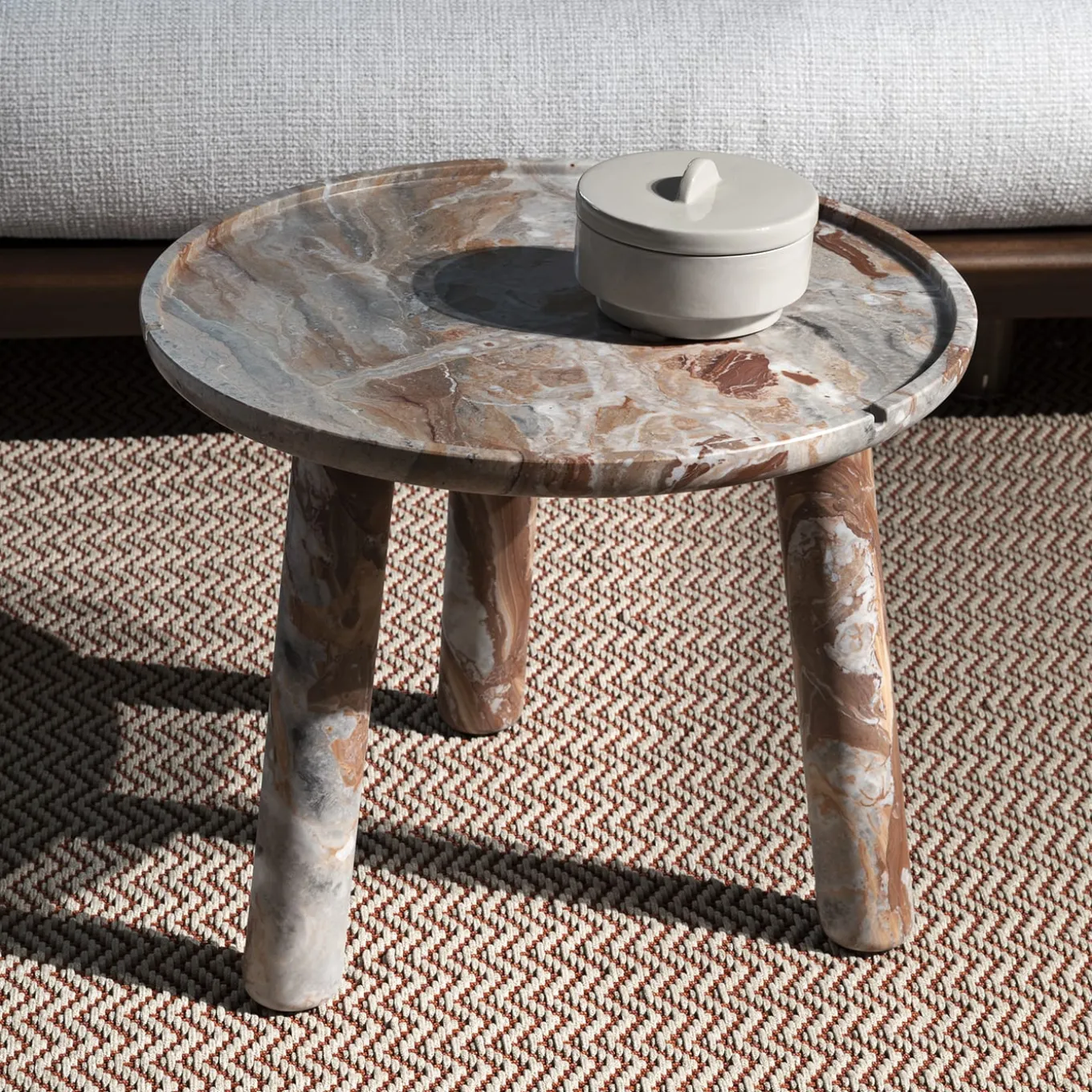 Stone Round Coffee Table 50 by Ludovica and Roberto Palomba