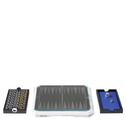 Stratego White Marble Checkers or Backgammon