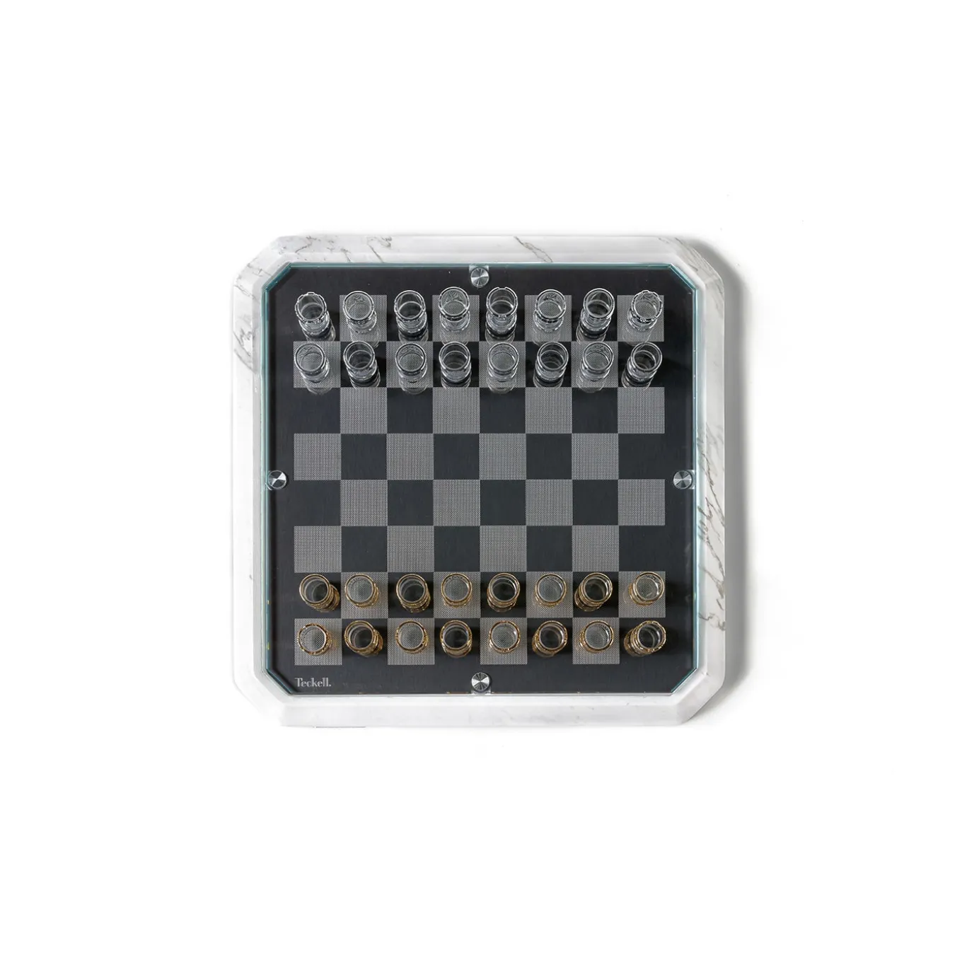 Stratego White Marble Chess + 1 additional game