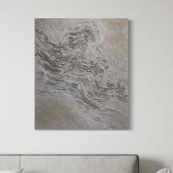 Stratificazioni White Textured Resin Painting