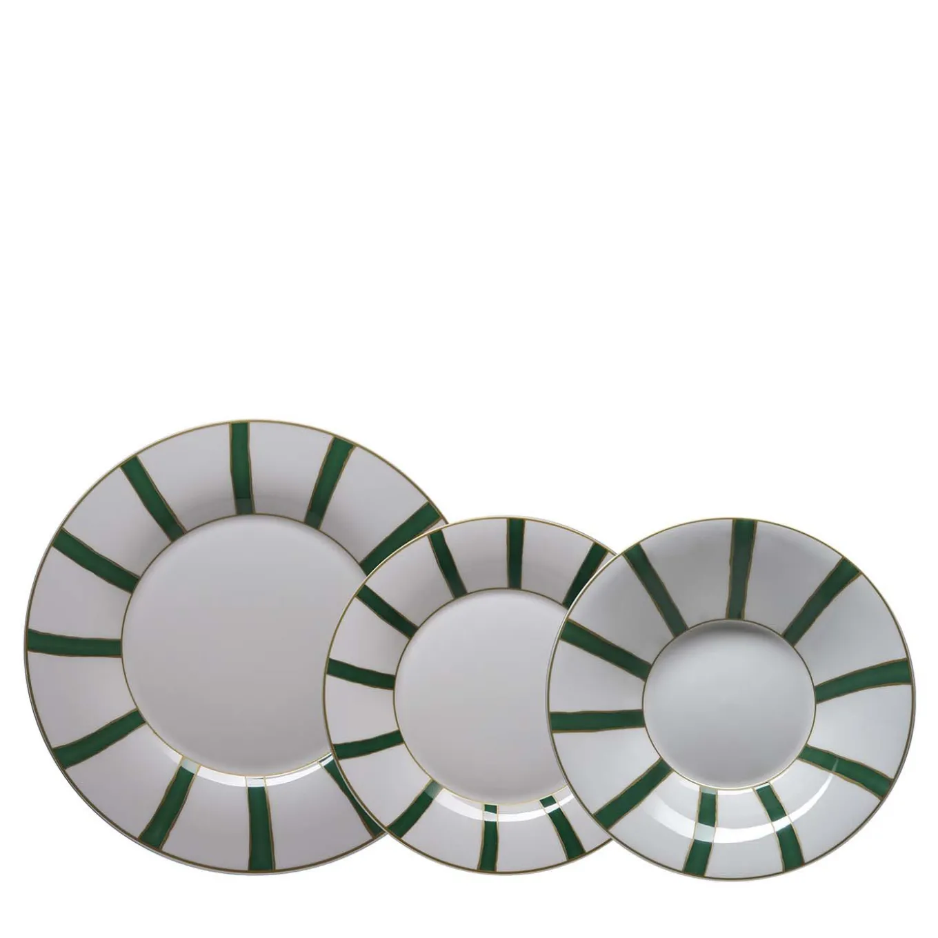Striche Verdi Set of 3 Plates