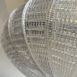 Striped Transparent Glass Pendant Lamp