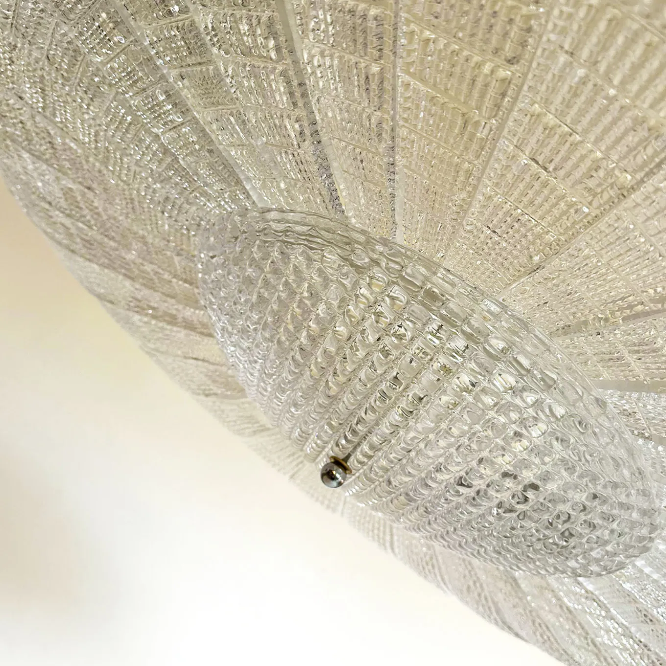 Striped Transparent Glass Pendant Lamp