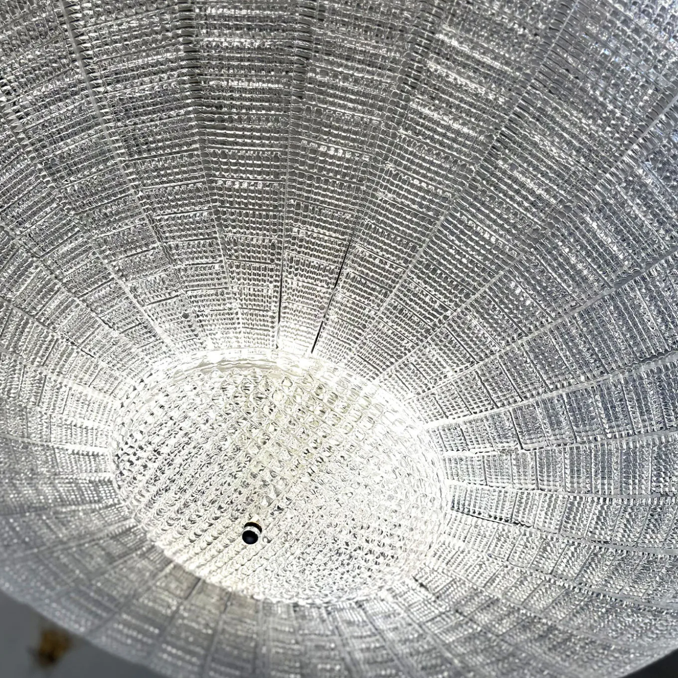 Striped Transparent Glass Pendant Lamp