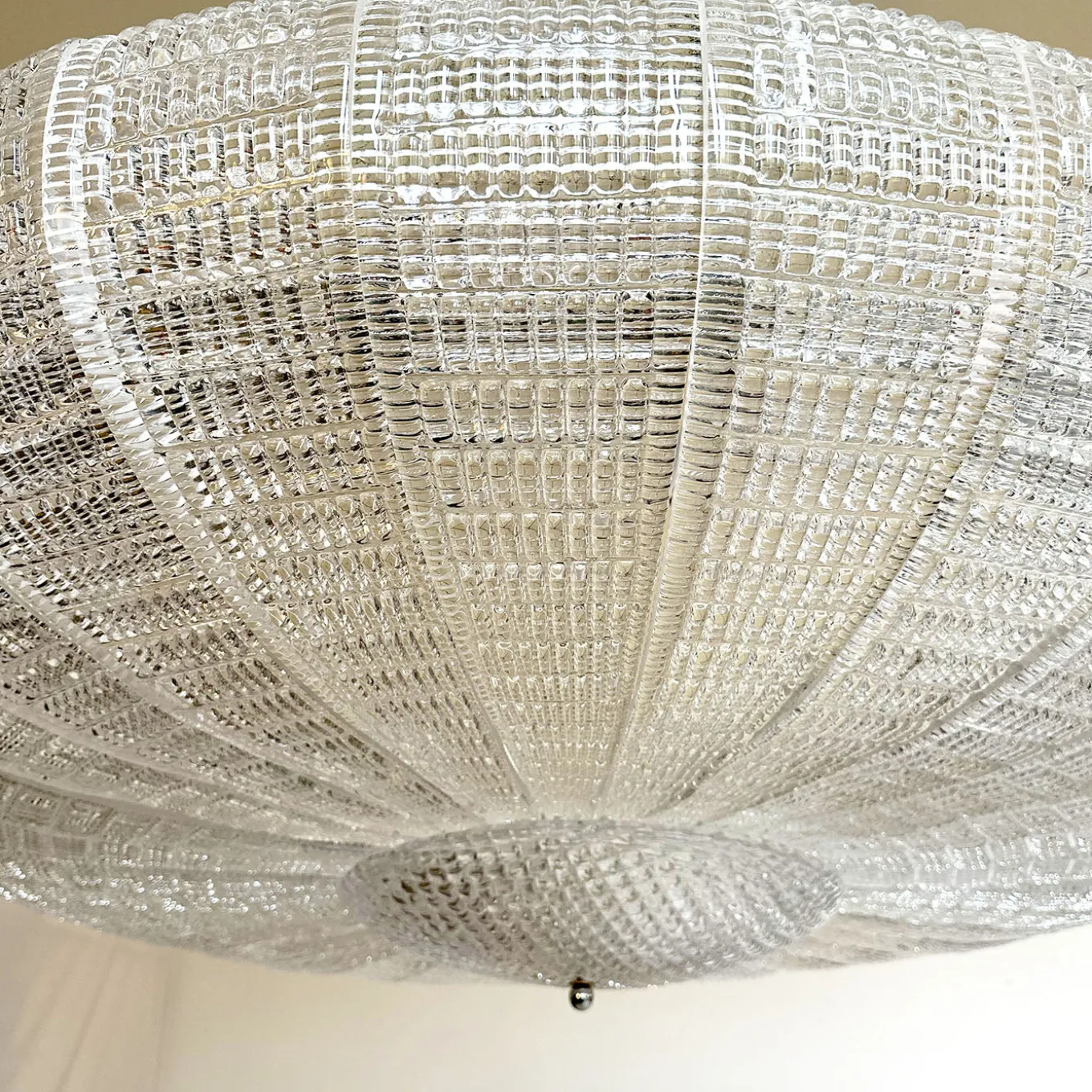 Striped Transparent Glass Pendant Lamp