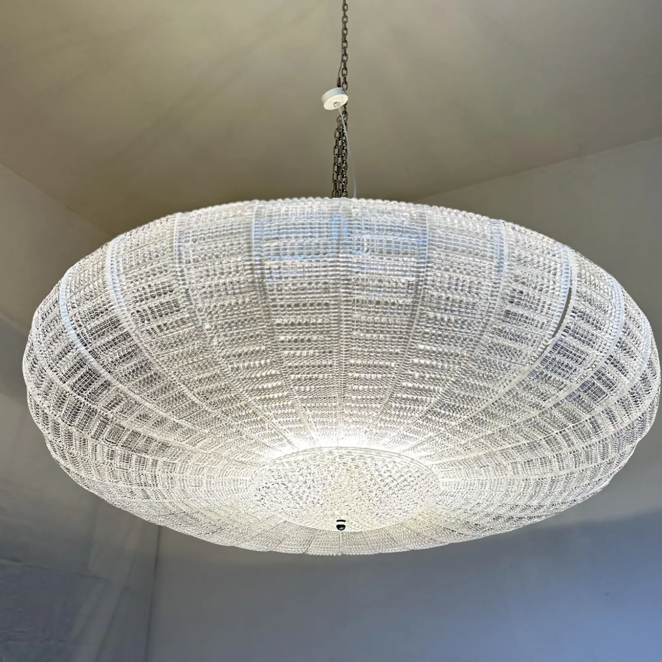 Striped Transparent Glass Pendant Lamp