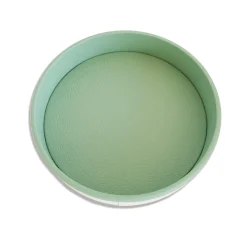 Strips Round Green Tray