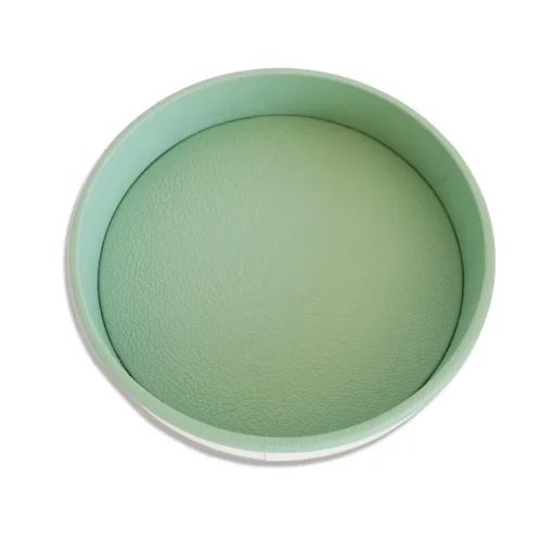 Strips Round Green Tray