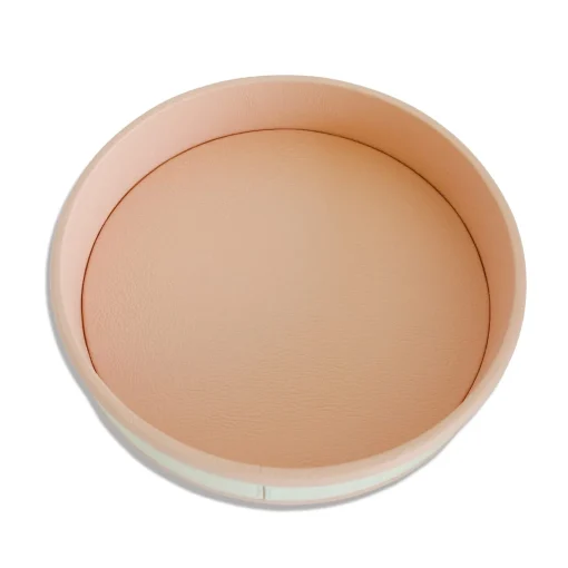 Strips Round Pink Tray