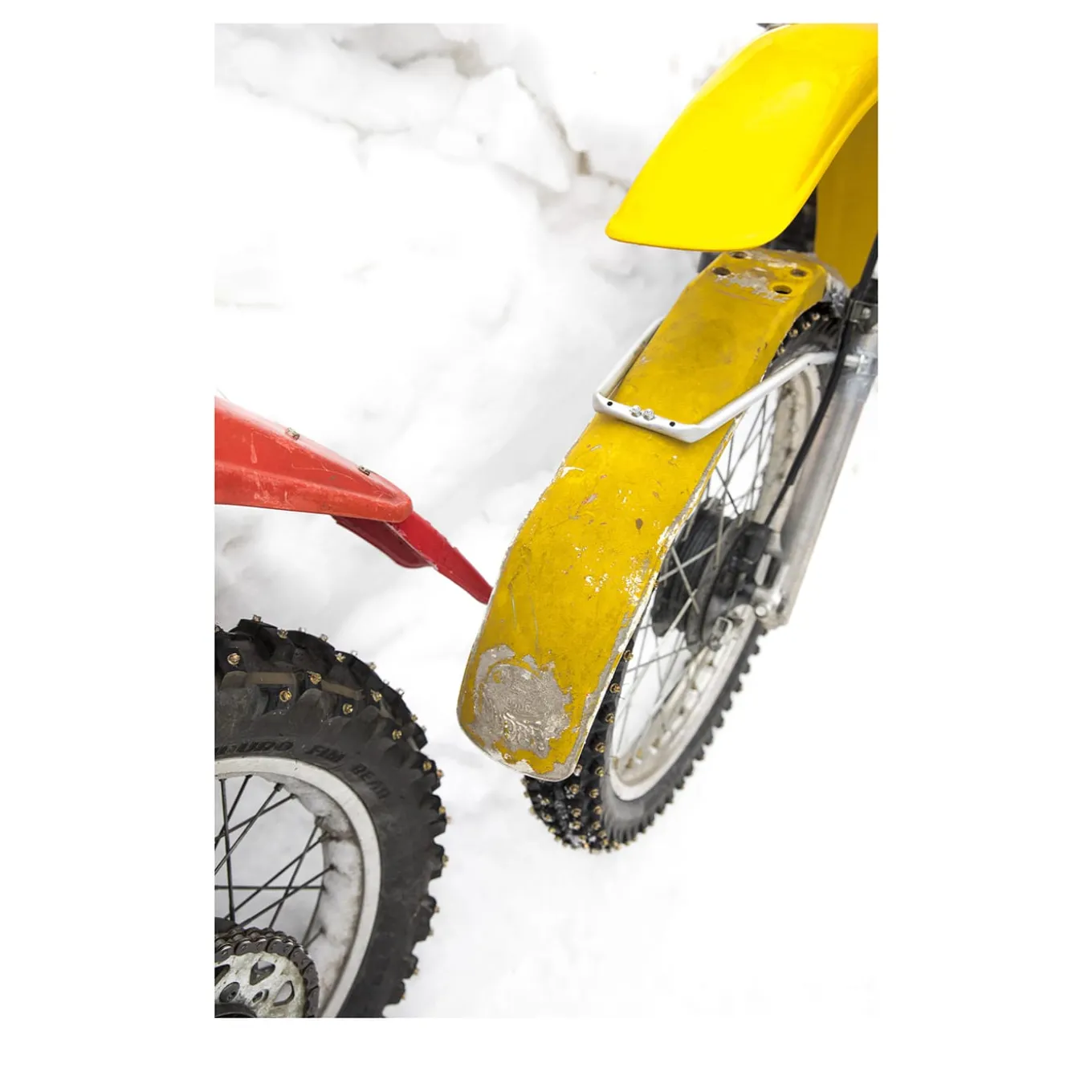 Studded Wheels Photographic Print