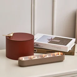 Stylish Bordeaux Leather Box