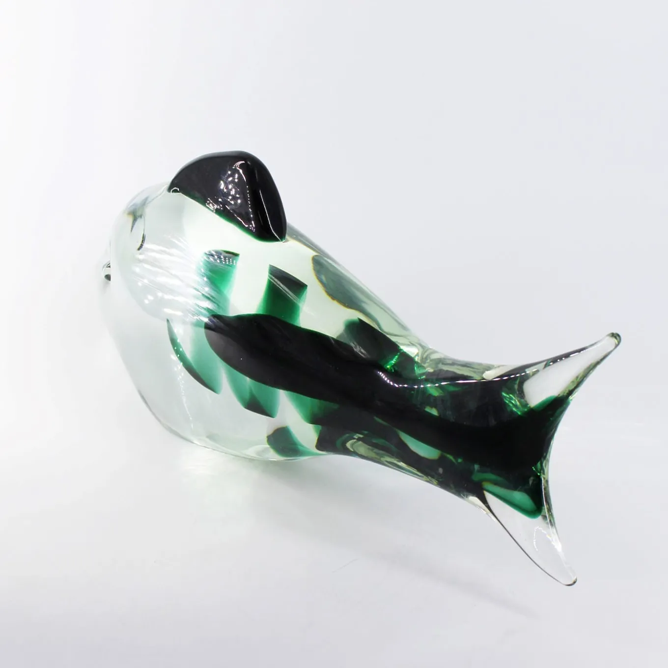Submerged Fish Murano Glass Sculpture