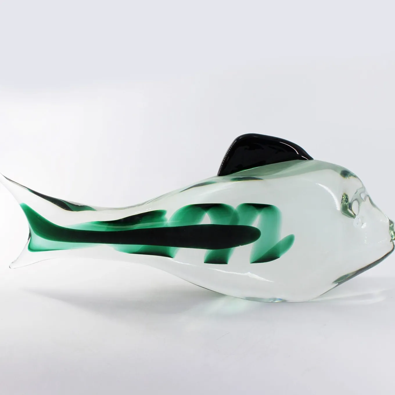 Submerged Fish Murano Glass Sculpture