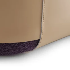 Sumo Beige & Purple Pouf