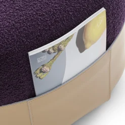 Sumo Beige & Purple Pouf