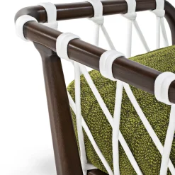 Sunset Basket Large Barrique + Green Sofa by Paola Navone