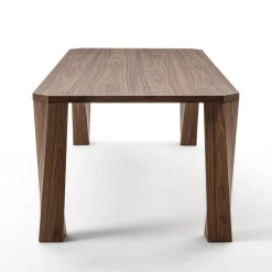 Super Twist Rectangular Canaletto Walnut Wood Table