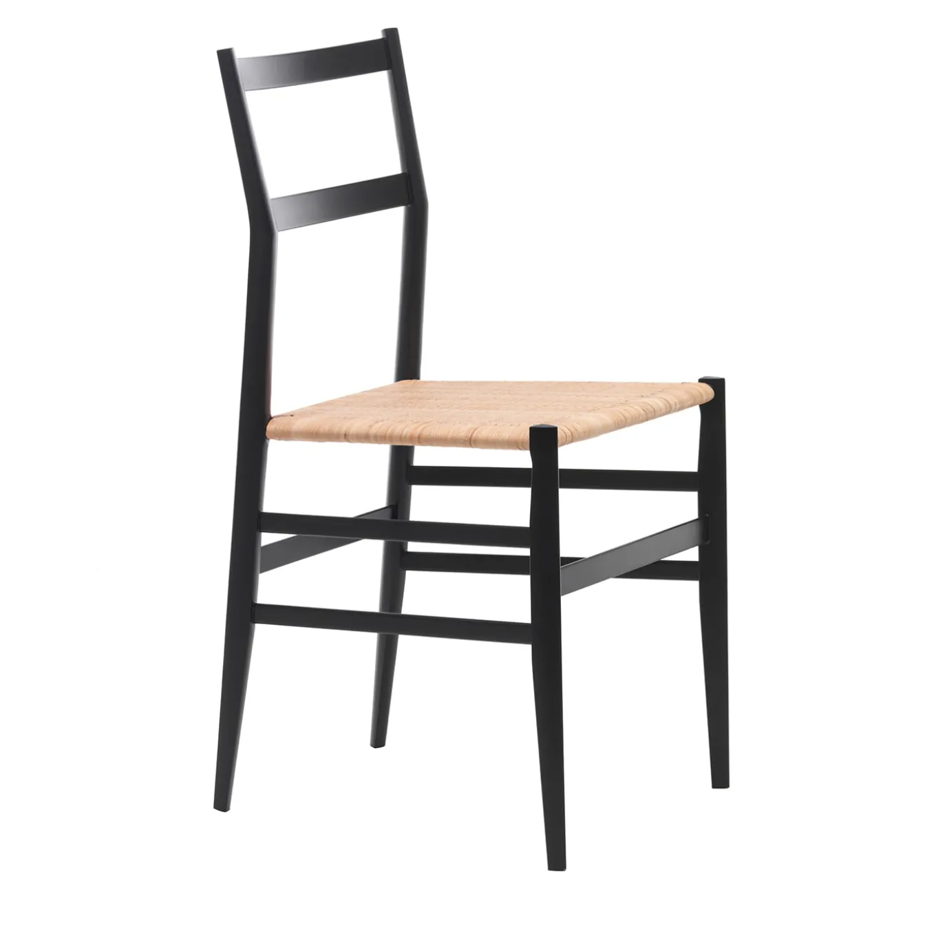 Superleggera by Gio Ponti - Black Ashwood & India Cane Seat