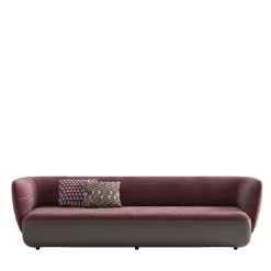 Swan Bordeaux Leather sofa