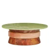 Sweet Cake Green Giada & Pink Onyx Coffee Table by Ashley Gadeova