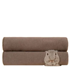 Sweet Rabbit Brown Blanket