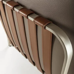 Sydney Beige Leather Sofa