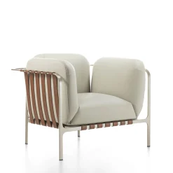 Sydney White Leather Armchair