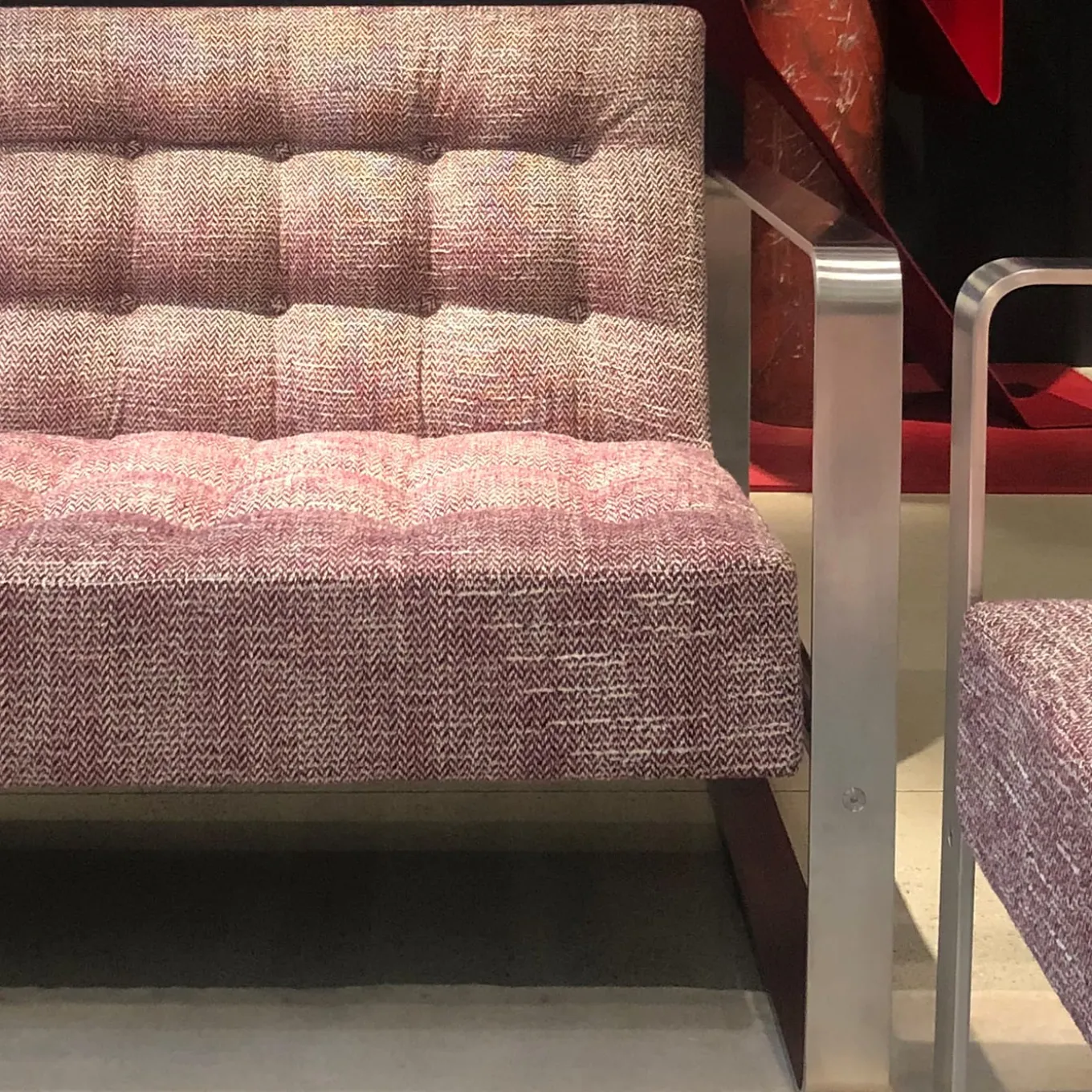 T33 Red Sofa by Franco Albini
