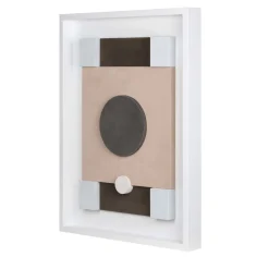 Tabou Decorative Wall Sculpture with White Frame #2