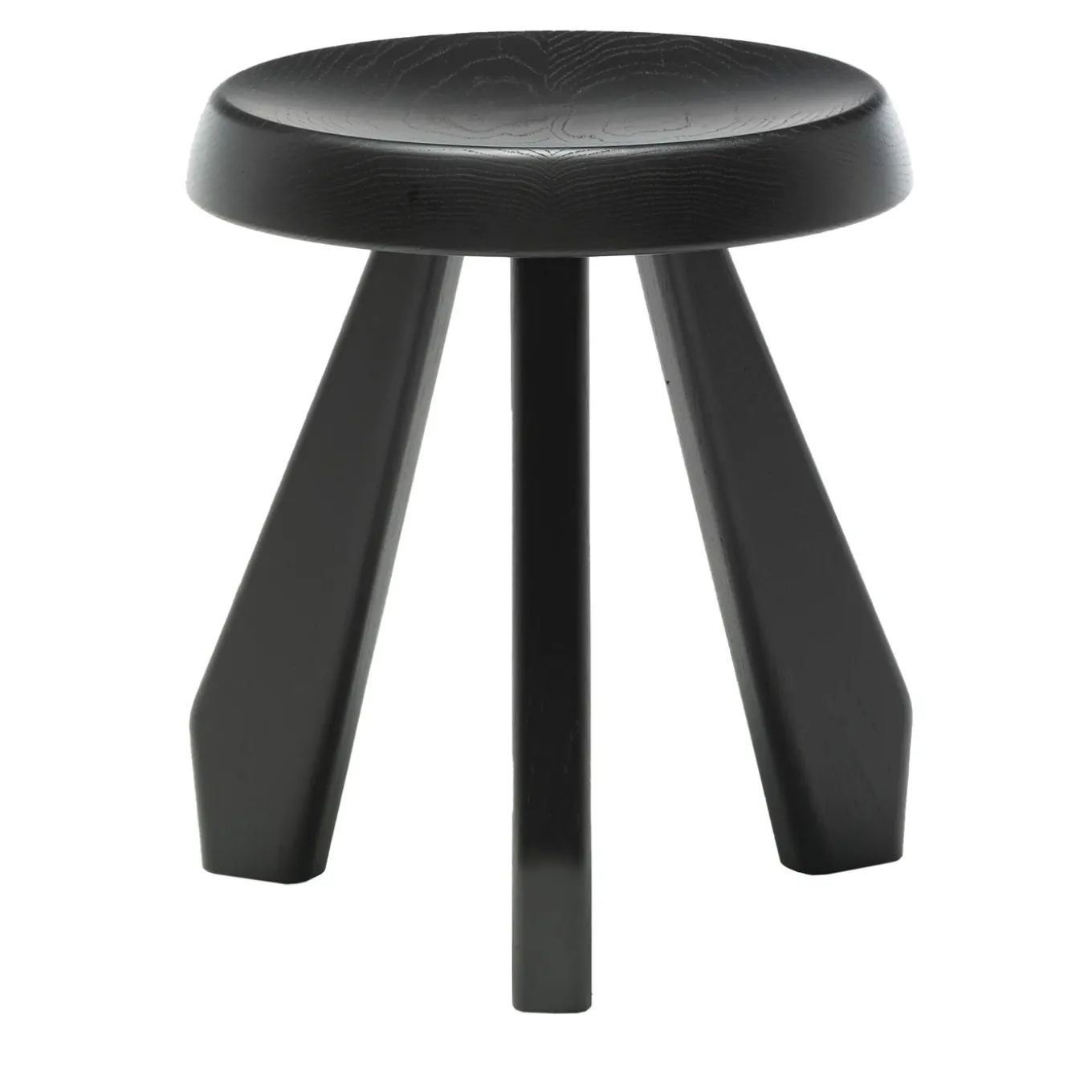 Tabouret Méribel by Charlotte Perriand - Black Oak