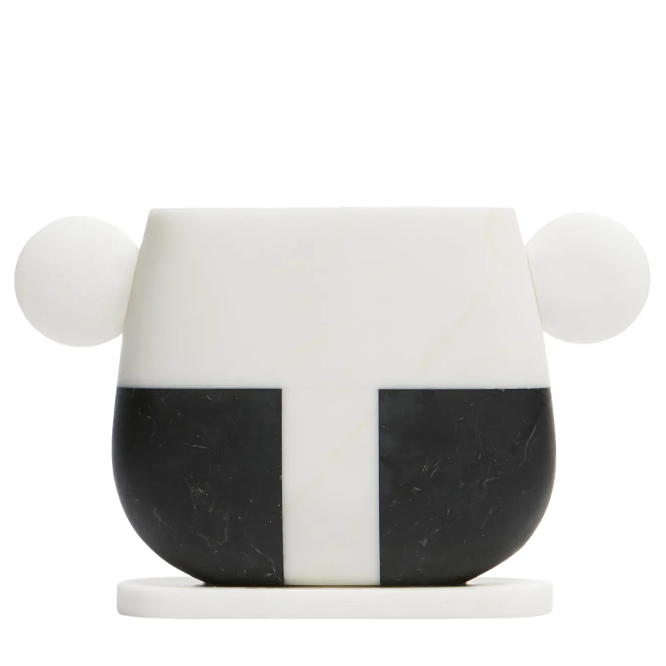 Tacca Black Marquina/White Michelangelo Vase by Matteo Cibic #1