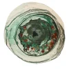Tactile Green Wool And Bamboo Silk Round Rug