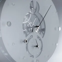 Takto Adagio 03 White Marble and Glass Clock