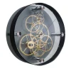TAKTO PRESTO 02 Black Round Glass Clock