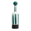 Talia Decorative Teal Bottle with Lid
