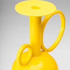 Tall Algoritmo Yellow Ceramic Amphora