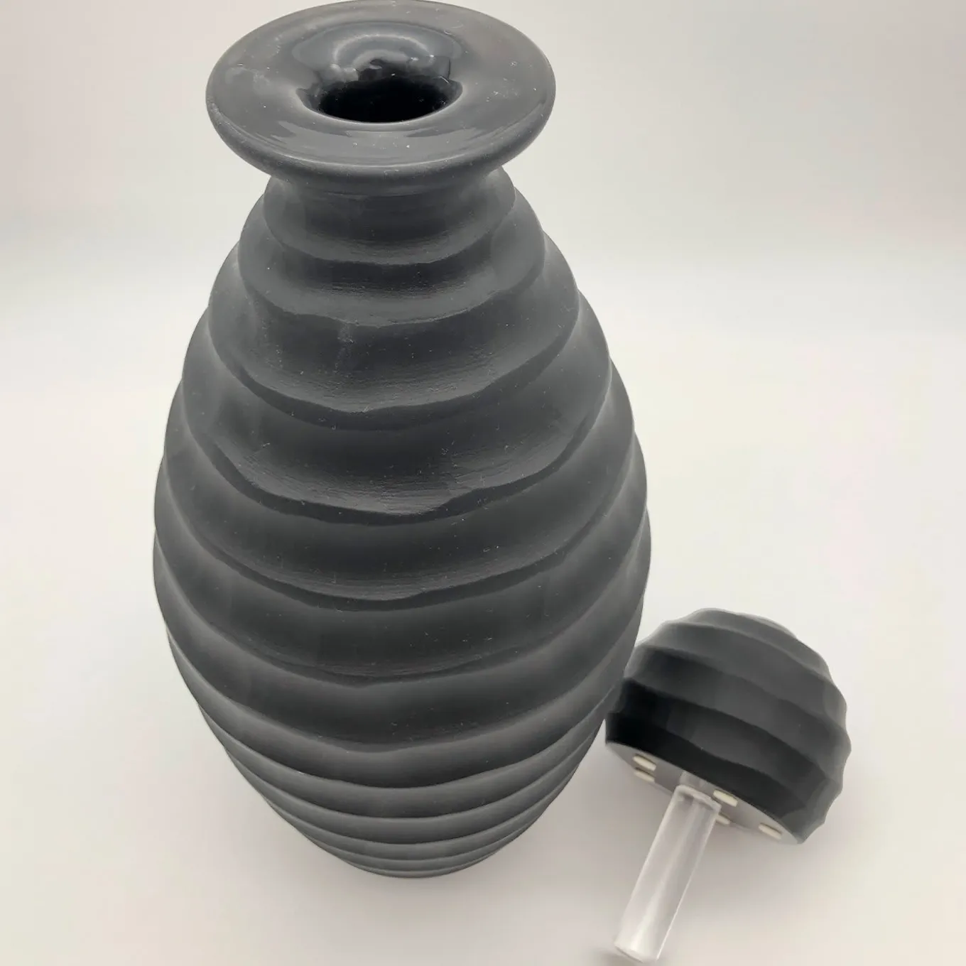 Tall Black Bottle by Achille D'Este and Renzo Vianello