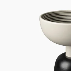 Tall White and Black Centerpiece by Ettore Sottsass