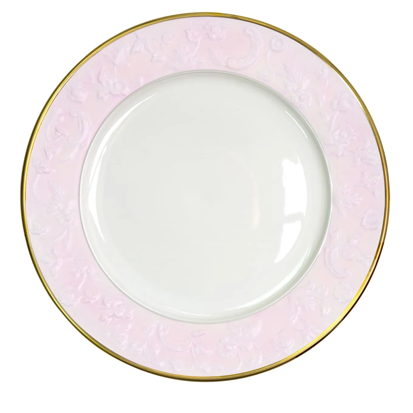 TAORMINA LAY PLATE - PINK AND GOLD