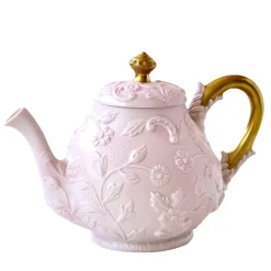 TAORMINA TEA POT - PINK AND GOLD