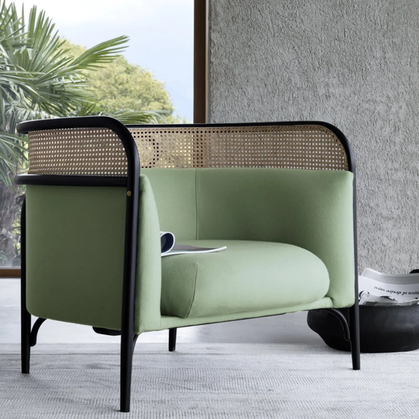 Targa Armchair in Green by GamFratesi
