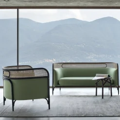 Targa Armchair in Green by GamFratesi