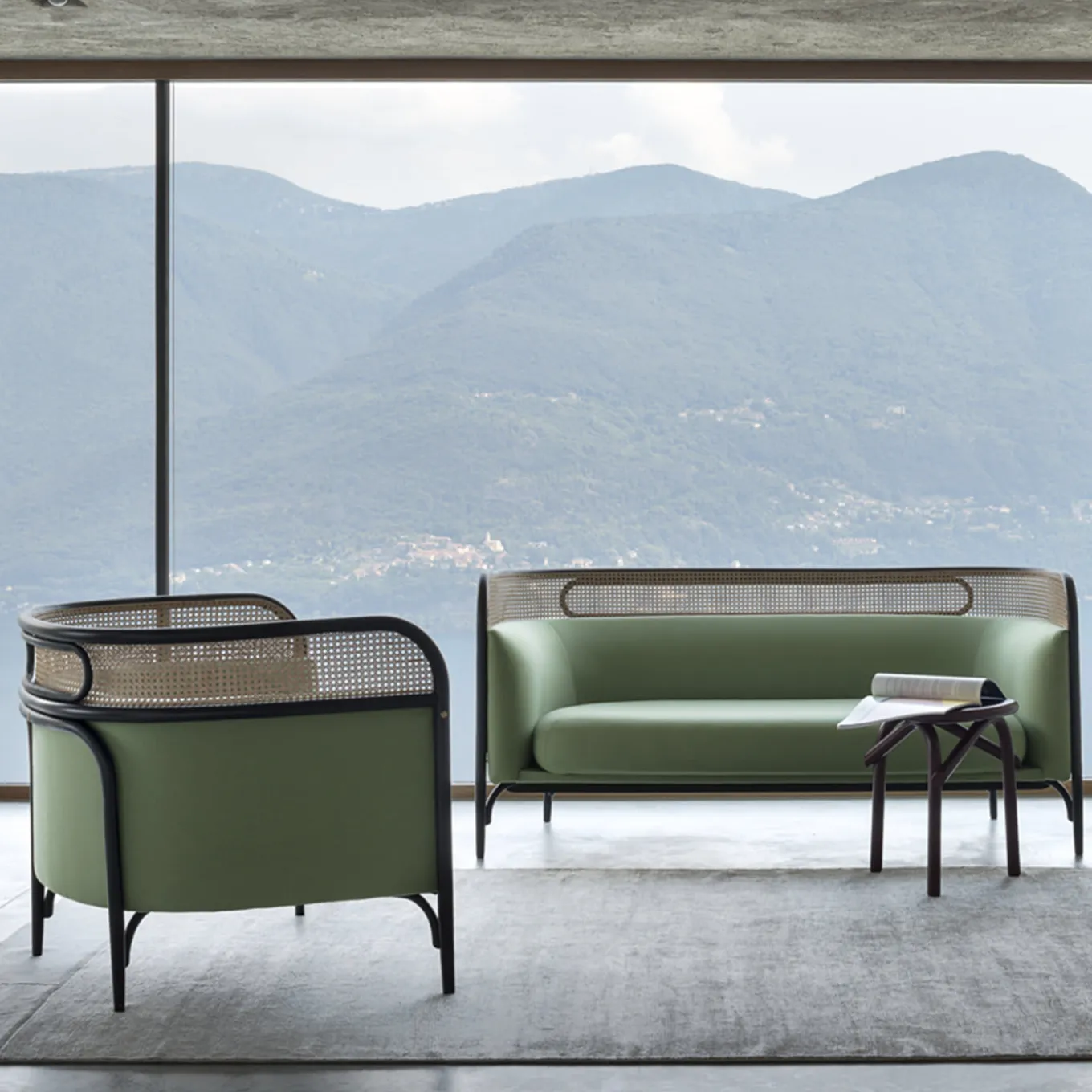 Targa Armchair in Green by GamFratesi