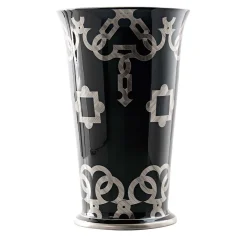 Tarsia Black and Platinum Umbrella Stand