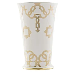 Tarsia White and Gold Umbrella Stand