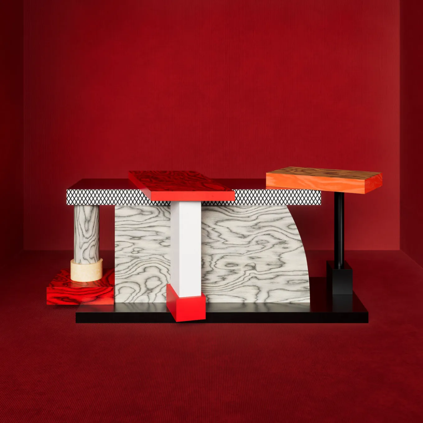 Tartar Table by Ettore Sottsass - Memphis Milano