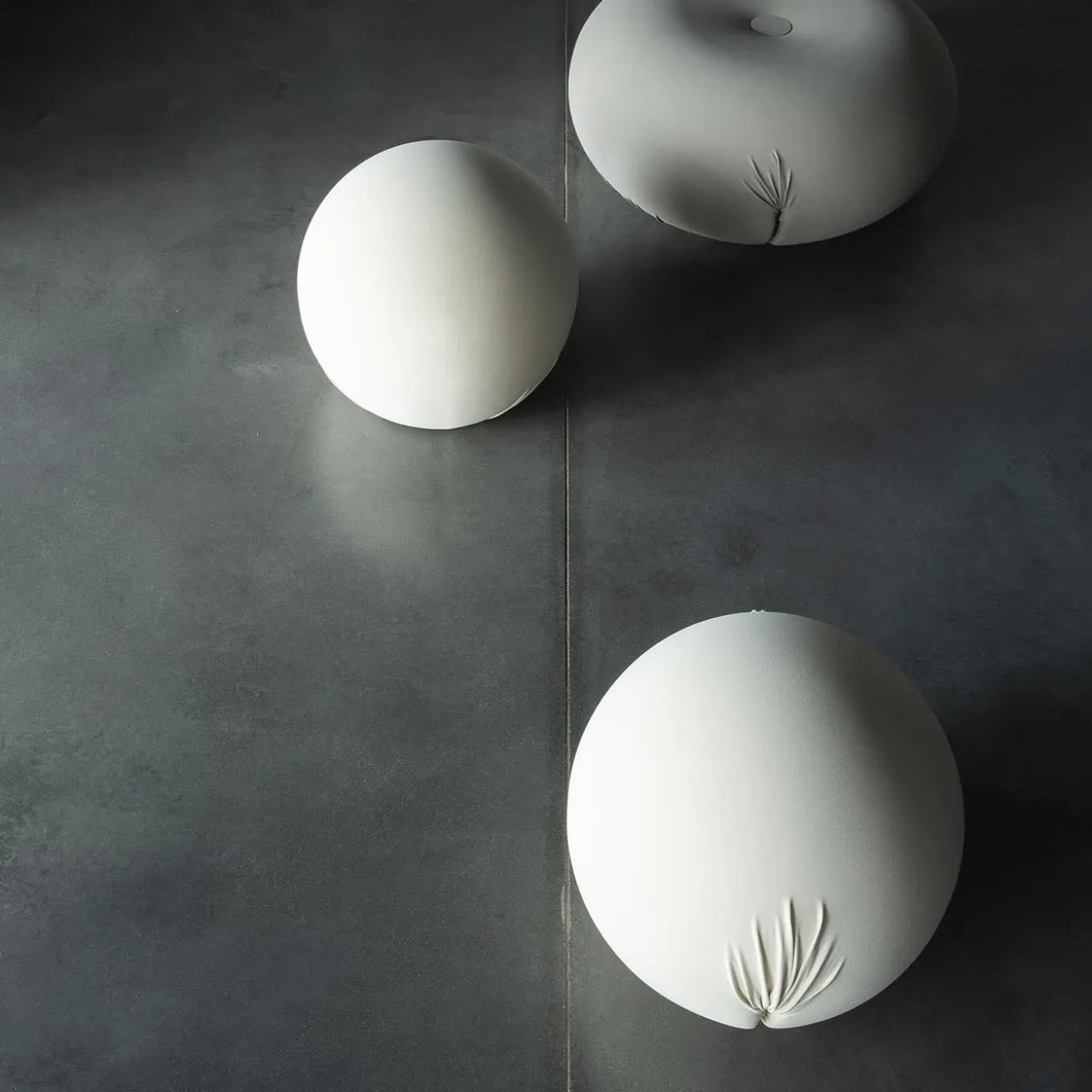 Tatino White Technical Fabric Pouf by Denis Santachiara