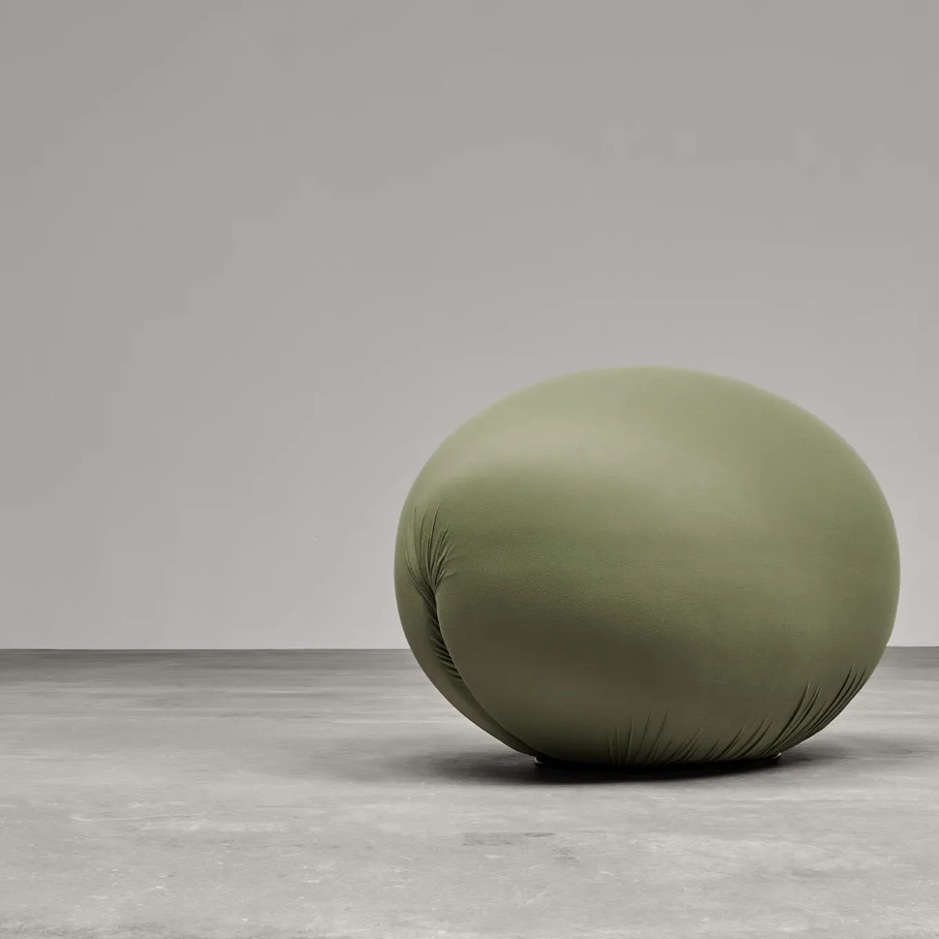 Tato Green Technical Fabric Pouf by Denis Santachiara